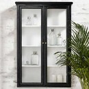 Nordal Classic Black Wood Wall Cabinet from Accessories for the Home