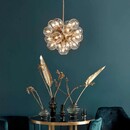Nordal Atomic Brass and Glass Pendant Light from Accessories for the Home