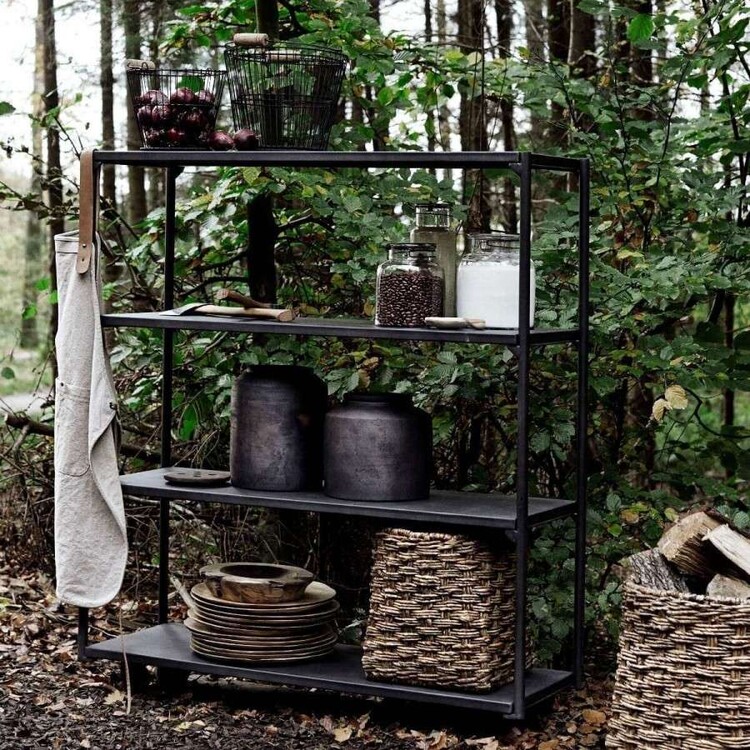 Muubs Black Iron Bookcase 23 from Accessories for the Home