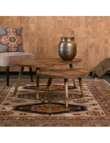 tweeling Discreet De daadwerkelijke Dutchbone Sham Rosewood Coffee Tables (2) | Accessories for the Home