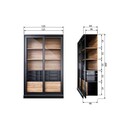 Woood James Black Painted Wooden Display Cabinet from Accessories for the Home