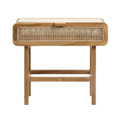 Nordal Natural Rattan and Teak Wood Console from Accessories for the Home 2