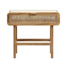 Nordal Natural Rattan and Teak Wood Console from Accessories for the Home