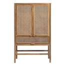 Nordal Open Mesh Teak Wood Cabinet from Accessories for the Home