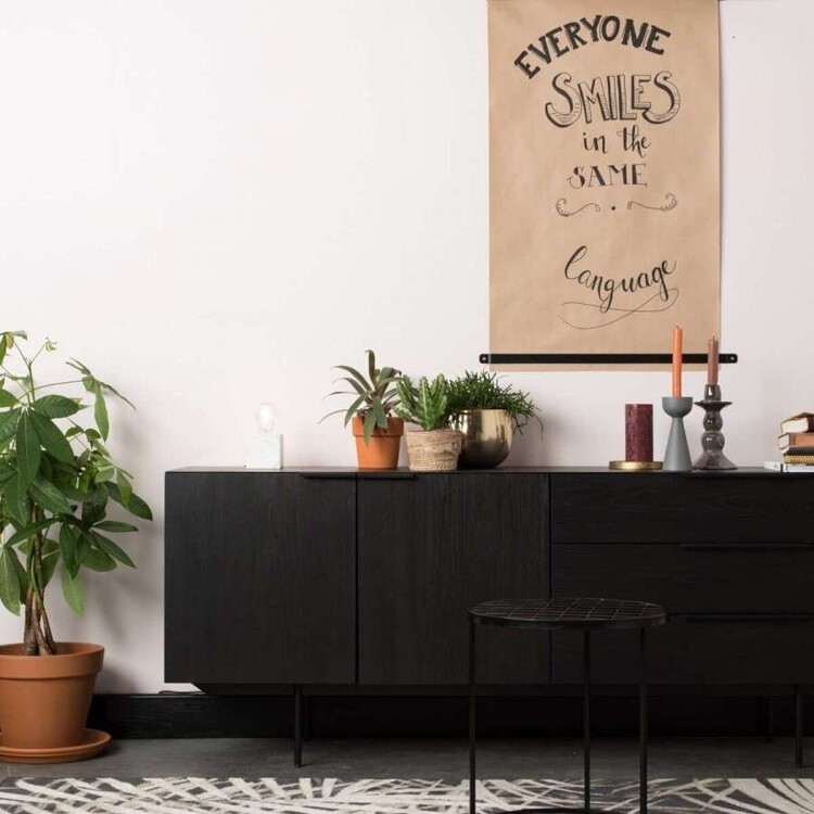 Zuiver Travis Sideboard in a Walnut or Oak Veneer Finish Zuiver Travis Sideboard in a Walnut or Oak Veneer Finish