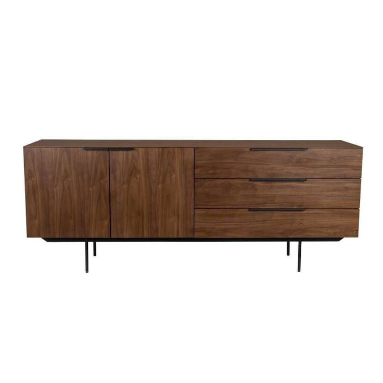 Zuiver Travis Sideboard in a Walnut or Oak Veneer Finish Zuiver Travis Sideboard in a Walnut or Oak Veneer Finish