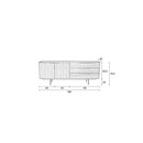 Zuiver Travis Sideboard in a Walnut or Oak Veneer Finish