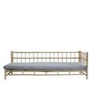 Tinekhome Natural Bamboo Left Hand Lounge Bed with Cushion from Accessories for the Home