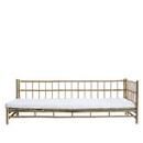 Tinekhome Natural Bamboo Left Hand Lounge Bed with Cushion from Accessories for the Home