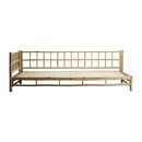 Tinekhome Natural Bamboo Right Hand Lounge Bed with Cushion from Accessories for the Home