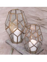 Antique Brass Glass Window Lanterns from Accessories for the Home