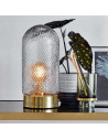 Nordal Domed Glass & Brass Table Lamp from Accessories for the Home