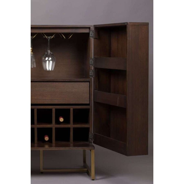 Dutchbone Class Dark Wood Drinks Cabinet from Accessories for the Home Dutchbone Class Dark Wood Drinks Cabinet from Accessories for the Home
