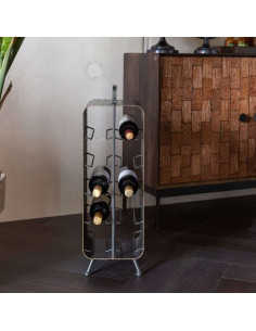 Dutchbone Stalwart Iron Wine Rack from Accessories for the Home