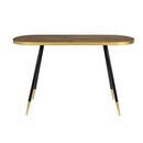 Denise Walnut and Gold Console Table from Accessories for the Home