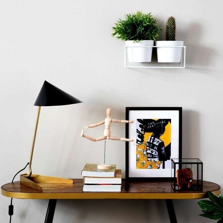 Denise Walnut and Gold Console Table from Accessories for the Home 2