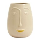 Nordal Facia Ceramic cream Plant Pot from Accessories for the Home