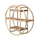Bloomingville Sia Natural Cane Circular Wall Shelf from Accessories for the Home
