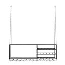 Nordal Loft Iron Hanging Shelf and Wine Rack from Accessories for the Home