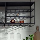 Nordal Loft Iron Hanging Shelf and Wine Rack from Accessories for the Home