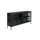 Dutchbone Boli Iron & Ribbed Glass Sideboard from Accessories for the Home