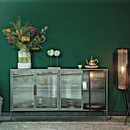 Dutchbone Boli Iron & Ribbed Glass Sideboard from Accessories for the Home