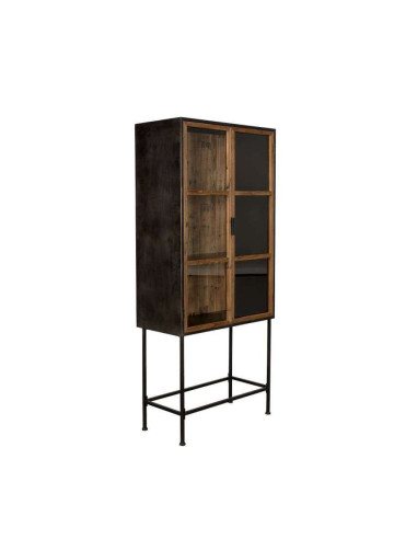 Dutchbone Berlin Recycled Wood Cabinet, Where Can I Get Glass Shelves Cut Berlin