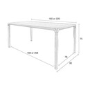 Zuiver Storm Black Finish Dining Table from Accessories for the Home