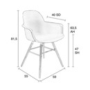 Zuiver Albert Kuip All Black Armchair from Accessories for the Home