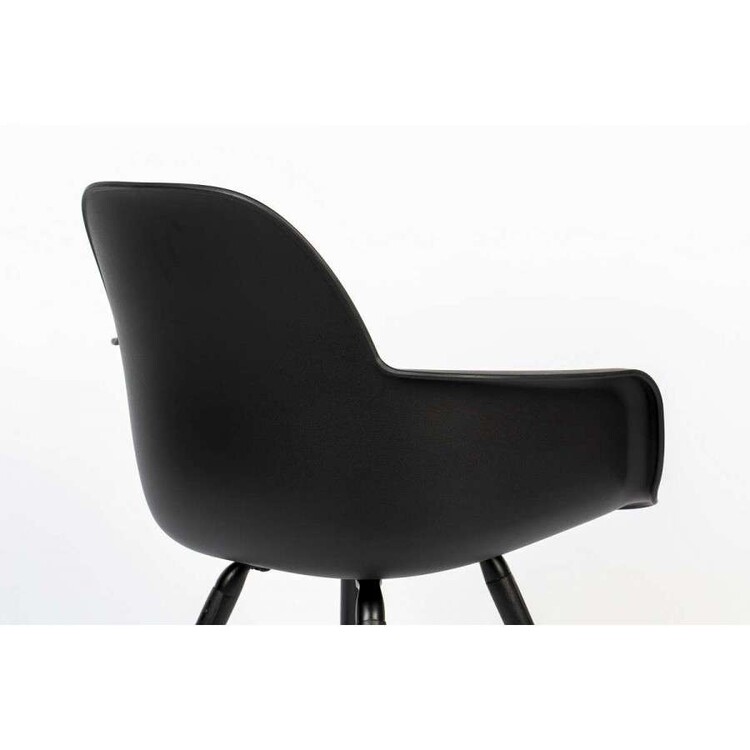 Zuiver Albert Kuip All Black Armchair from Accessories for the Home Zuiver Albert Kuip All Black Armchair from Accessories for the Home