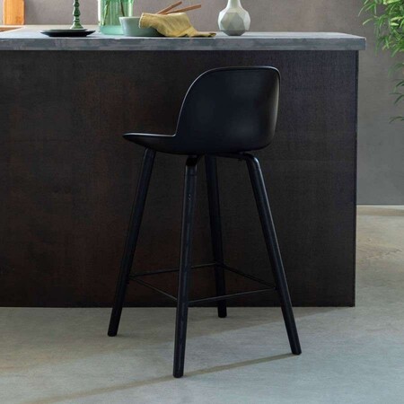 Zuiver Albert Kuip All Black Bar Chair from Accessories for the Home