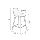 Zuiver Albert Kuip All Black Bar Chair from Accessories for the Home