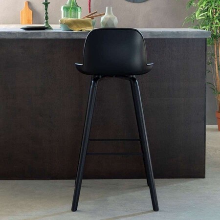 Zuiver Albert Kuip All Black Bar Chair from Accessories for the Home 2