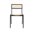 Zuiver Jort Black Rattan Dining Chair from Accessories for the Home