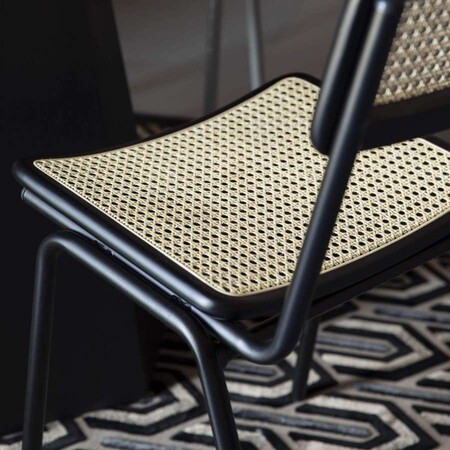Zuiver Jort Black Rattan Dining Chair from Accessories for the Home 2