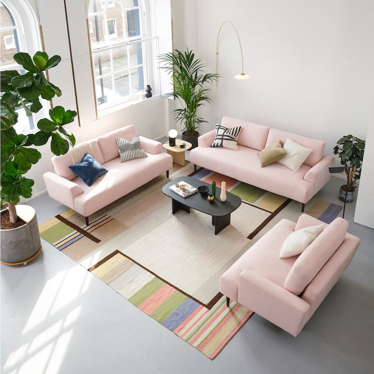 swyft pink sofas