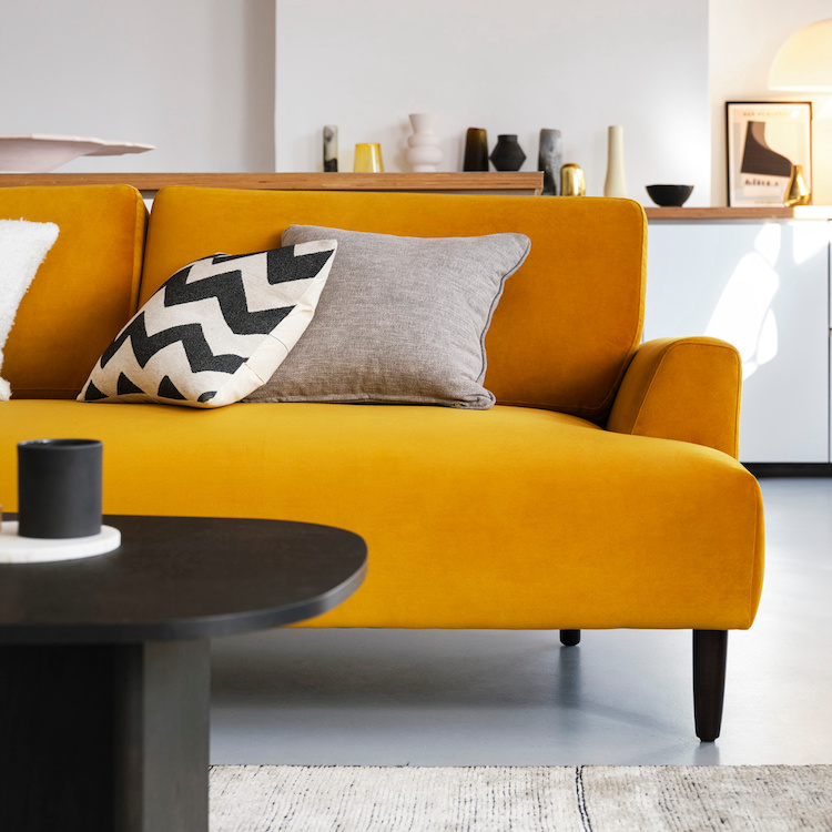 yellow swyft sofa