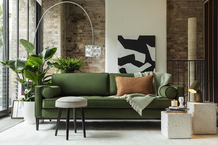green swyft sofa