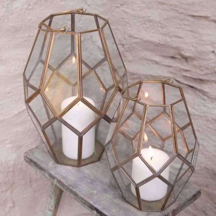 glass candle holders